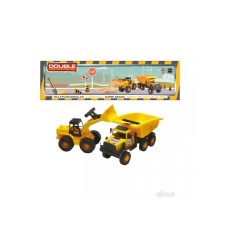 DOUBLE CONSTRUCTION Buldozer i Kamion u kutiji 20x70x19cm Guclu SR4577 (47886)