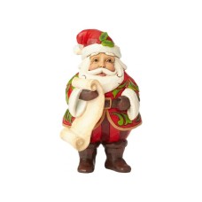 JIM SHORE Mini Santa With List