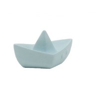 Nattou Gumena igračka u oblikun čamca plava (A074934)